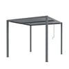 10’ x 10’ Louver Pergola, Water Resistant Flat Roof, Integrated Gutter System, Aluminum Frame, Powdered Coating TMG-LPG08