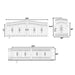 TMG Industrial 110-ft Bi-Parting Ornamental Wrought Iron Gate & Fence Panels Combo Pack, All Steel, Powder Coated, TMG-MG110P