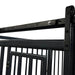 TMG Industrial 12’ Horse Stall Bamboo Panel, Vertical Bar Top, Front panel c/w Window/Feeder and Sliding Door, TMG-FHS13A and FHS13B