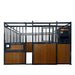 TMG Industrial 12’ Horse Stall Bamboo Panel, Vertical Bar Top, Front panel c/w Window/Feeder and Sliding Door, TMG-FHS13A and FHS13B