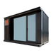 TMG Industrial 13’ Custom Built Steel Container Office, 90 Sq-Ft Working Area, Super Heavy-Duty Galvanized Frame, High-Density Foam Insulation, TMG-SCO13