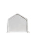 TMG Industrial 15’ x 25’ RV/Motorhome Storage Shelter, 17 oz PVC Fabric Cover, Front Roll-Up Door, Enclosed Rear Wall, 3-Layer Galvanized Steel Frame, 10’ Straight Sidewalls, TMG-ST1525