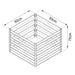 TMG Industrial 160 Gallon Slatted Metal Composter, Galvanized/Powder Coated, TMG-MCP37