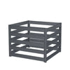 Composter van gegalvaniseerd/gepoedercoat metaal met een inhoud van 160 gallon (ca. 60 liter), TMG-MCP37