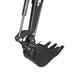 TMG Industrial 1600 KG Mini Compact Excavator, 16 HP Kubota Diesel, KDK Pump, Eaton Motor, 85” Digging Depth, TMG-MVE16