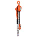 TMG Industrial 1.5 Ton 5' Lift Lever Chain Hoist, Twin Pawl Brakes, ASME B30.21, TMG-AHL2