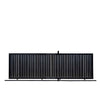 20-ft Driveway Privacy Sliding Wrought Iron Gate, Fully Welded Structure & Panels, In-Ground Rail Track, TMG-MGS20