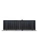 TMG Industrial 20-ft Driveway Privacy Sliding Wrought Iron Gate, Fully Welded Structure & Panels, In-Ground Rail Track, TMG-MGS20
