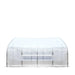 TMG Industrial 20’ x 20’ Tunnel Greenhouse Grow Tent w/12 Mil Ripstop Leno Mesh Cover, Cold Frame, Roll-up Windows, Peak Ceiling Roof, TMG-GH2020