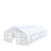 Tunnelkas van 6 x 12 meter met 12 mil ripstop leno mesh hoes, koude bak, oprolbare ramen, puntdak, TMG-GH2040