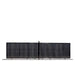 TMG Industrial 25-ft Driveway Privacy Sliding Wrought Iron Gate, Fully Welded Structure & Panels, In-Ground Rail Track, TMG-MGS25