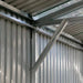 TMG Industrial 25’ x 25’ Double Garage Metal Barn Shed with Side Entry Door, 625 Sq-Ft Floor Space, 9’8” Eave Height, 27 GA Metal, Skylights, 3/12 Roof Pitch, TMG-MS2525 (Discontinued)