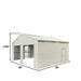 TMG Industrial 25’ x 25’ Double Garage Metal Barn Shed with Side Entry Door, 625 Sq-Ft Floor Space, 9’8” Eave Height, 27 GA Metal, Skylights, 3/12 Roof Pitch, TMG-MS2525 (Discontinued)