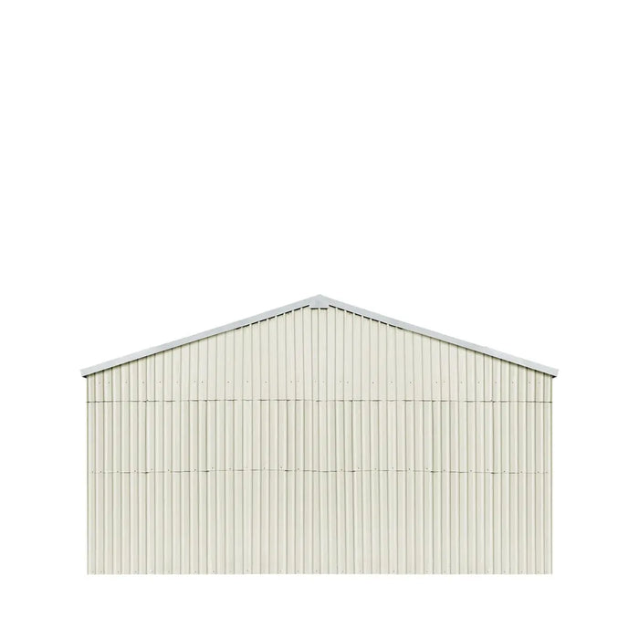TMG Industrial 25’ x 33’ Double Garage Metal Barn Shed with Side Entry Door, 825 Sq-Ft Floor Space, 9’8” Eave Height, 27 GA Metal, Skylights, 4/12 Roof Pitch, TMG-MS2533 (Discontinued)