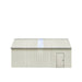 TMG Industrial 25’ x 33’ Double Garage Metal Barn Shed with Side Entry Door, 825 Sq-Ft Floor Space, 9’8” Eave Height, 27 GA Metal, Skylights, 4/12 Roof Pitch, TMG-MS2533 (Discontinued)