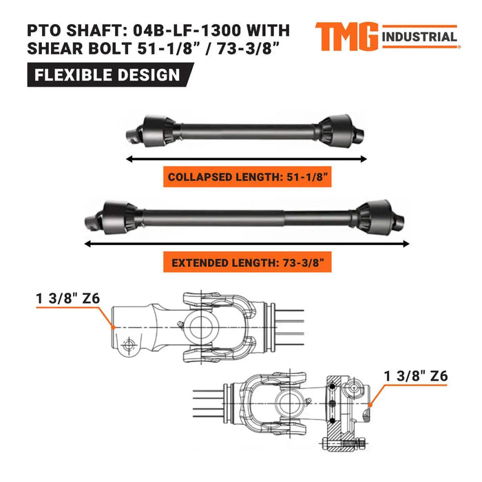 TMG Industrial 26” 3-Point Hitch Stump Grinder, Category 1 & 2 Hookup, Driveline Shaft Included, 30-50 HP Tractor, TMG-TSG26 (Discontinued)