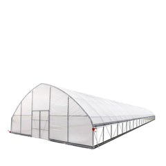 30' x 100' Commercial Tunnel Greenhouse with 6 Mil Clear Poly Covers and Roll-Up Sides TMG-GH30100
