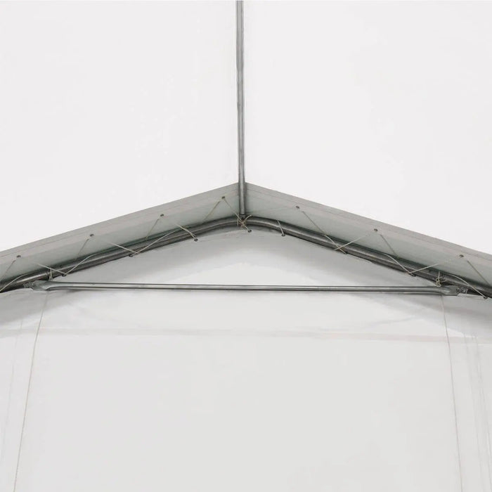 30' x 40' Peak Ceiling Storage Shelter with Heavy Duty 17 oz PVC Cover & Drive Through Doors, TMG-ST3040V