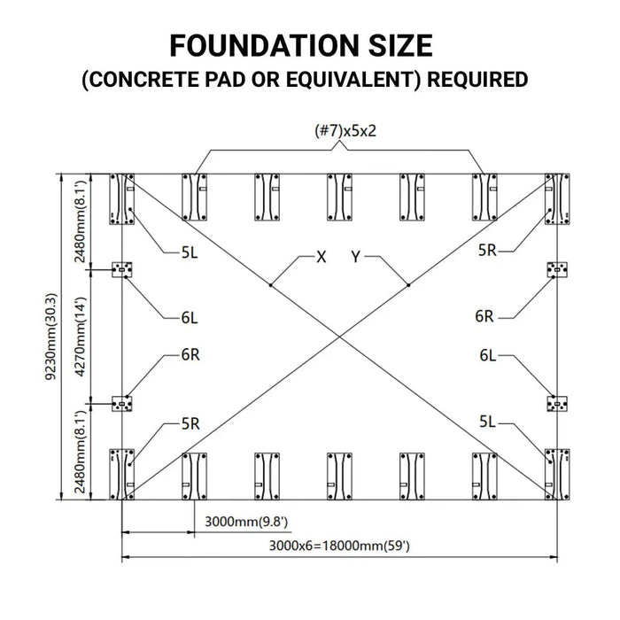 TMG Industrial 30' x 60' Dual Truss Storage Shelter with Heavy Duty 17 oz PVC Cover & Drive Through Doors, TMG-DT3061