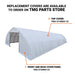 30' x 80' Peak Ceiling Storage Shelter with Heavy Duty 17 oz PVC Cover & Drive Through Doors, TMG-ST3082V (Previously ST3080V) TMG Industrial CA