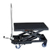 TMG Industrial 330-Lb Mobile Scissor Lift Table, 28” Lifting Height, Foot Pedal Operation, Rubber Padded Tabletop, TMG-ALS01