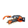 36" Skid Steer Sleuvengraver, 19" Vijzelafvoer, Giek- en Vergruizerassemblage, Grondwolfraamtanden, TMG-SDT36