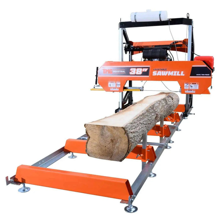 40" draagbare zaagmachine, 13' rupsbandlengte, 24 pk V-twin motor, 4-koloms onderstel, 10 liter watertank, EPA-gecertificeerde brandstoftank, TMG-PSM38