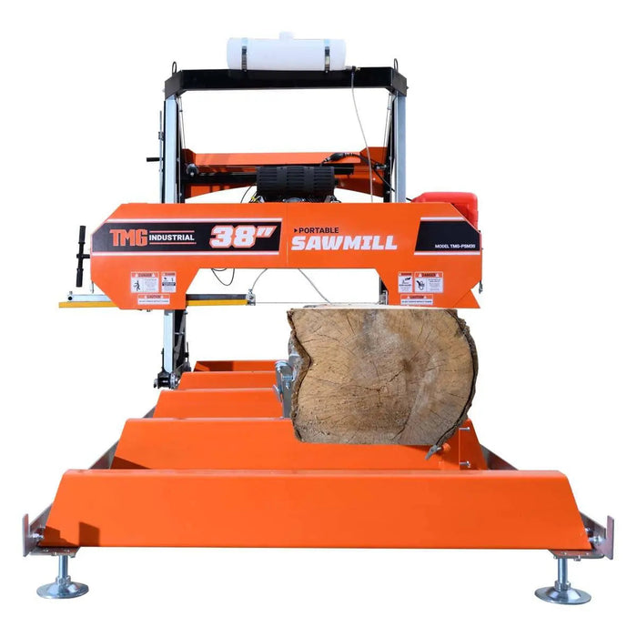 40" draagbare zaagmachine, 13' rupsbandlengte, 24 pk V-twin motor, 4-koloms onderstel, 10 liter watertank, EPA-gecertificeerde brandstoftank, TMG-PSM38