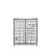 TMG Industrial 40' High Cube Shipping Container w/2 Side Open Doors , One Way Use, Security Lock Boxes, Ocean Sea Can Standards, TMG-SC45S