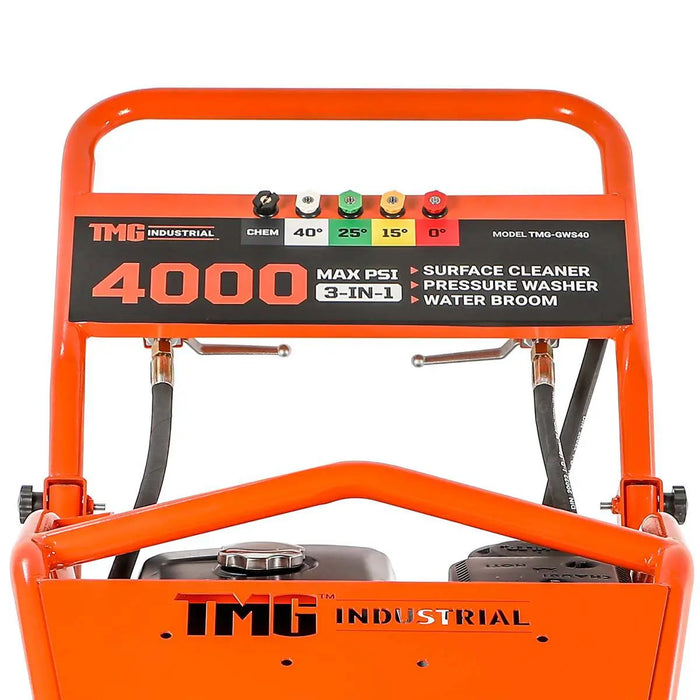 Tmg Machine TMG 4000 PSI Surface Cleaner, 14 HP Kohler Engine, 21