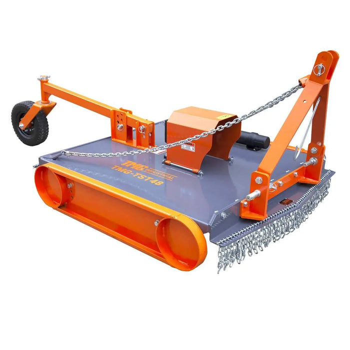 TMG Industrial 48” 3-Point Hitch Slasher Topper Mower, Category 1 & 2, PTO shaft included, TMG-TST48