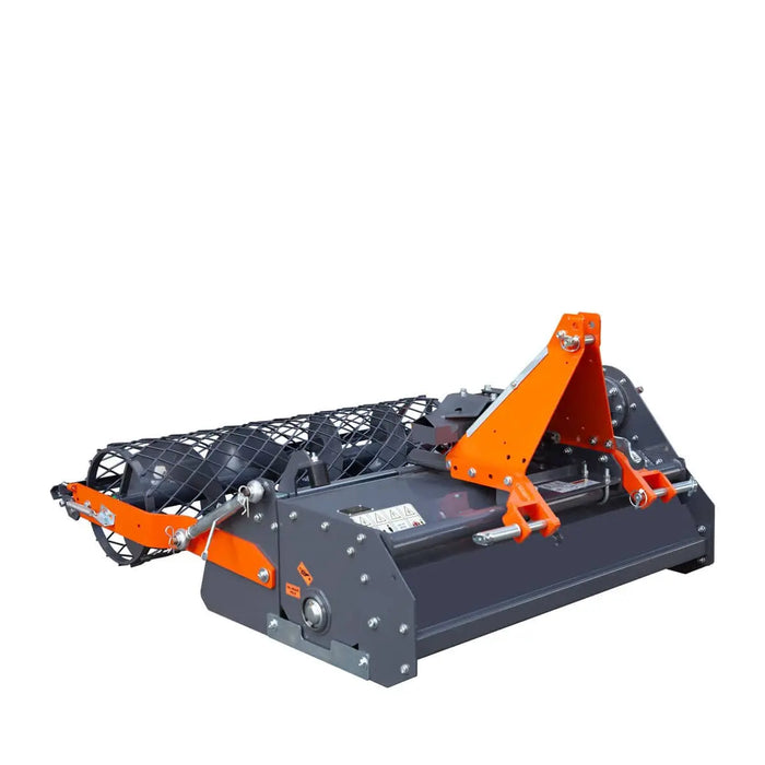 TMG Industrial 48" Stone Burier Rotary Tiller, 3-Point Hitch, Category 1 Hookup, 25-50 HP Tractors, PTO Shaft Included, 2-1/2" Stone Capacity, TMG-TSB48 (Discontinued)