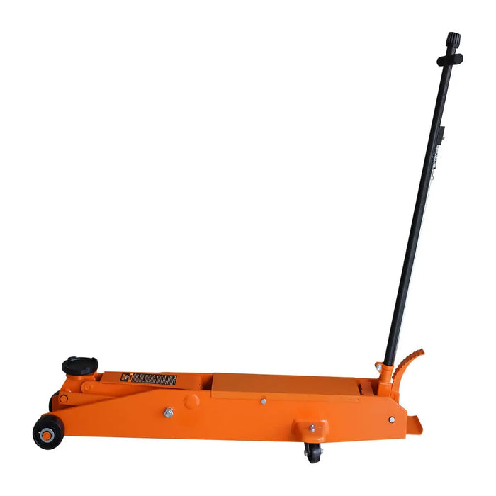 TMG Industrial 5 Ton Long Reach Chassis Service Jack, Single Piston, 6-1/2” Ground Clearance, 360° Pivot, TMG-AJL05
