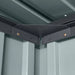 TMG Industrial 5 x 6 FT Apex Roof Metal Shed Pro Series, Galvanized corrugated metal, Apex roof design, Two air vents, TMG-MS0506