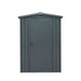 TMG Industrial 5 x 6 FT Apex Roof Metal Shed Pro Series, Galvanized corrugated metal, Apex roof design, Two air vents, TMG-MS0506