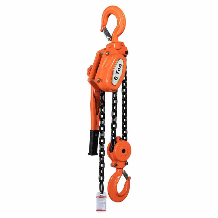 TMG Industrial 6 Ton 5' Lift Lever Chain Hoist, Twin Pawl Brakes, ASME B30.21, TMG-AHL6