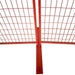 TMG Industrial 6’ x 10’ Temporary Construction Fence Panel w/Top Clips & Base Feet, Premium PVC Coating, TMG-FMC29