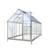6’ x 12’ Crystal Clear Greenhouse, Aluminum Frame, Integrated Gutter System, Roof Vents, TMG-GH612