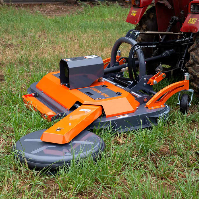 TMG Industrial 60” Offset Orchard Finishing Weeding Mower w/Swivel-Arm Disc Device, 3-Point Hitch, TMG-TMO60