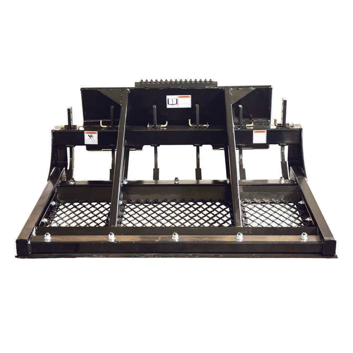 60" Skid Steer Land Plane, Adjustable & Reversible Scarifier Teeth, Bolt-On Cutting Blades, Removable Sift Screen TMG-SLP60