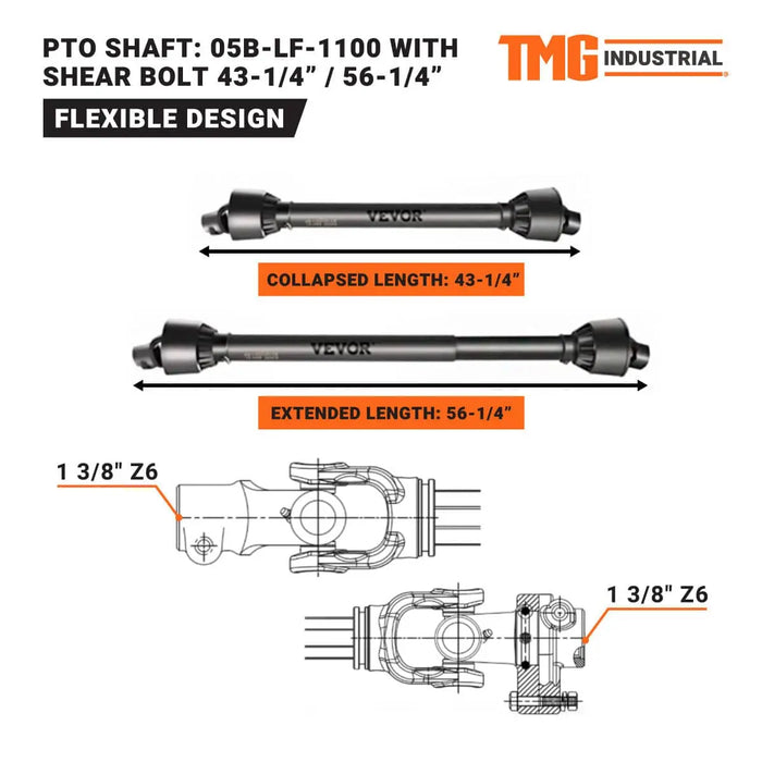 TMG Industrial 65" Stone Burier Rotary Tiller, 3-Point Hitch, Category 1 and 2 Hookup, 35-60 HP Tractors, PTO Shaft Included, 2-1/2" Stone Capacity, TMG-TSB65 (Discontinued)