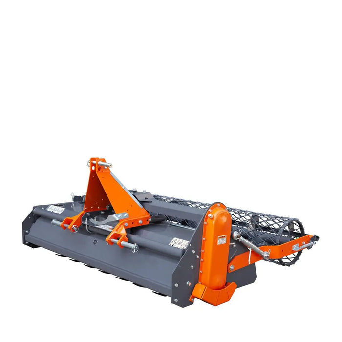 TMG Industrial 65" Stone Burier Rotary Tiller, 3-Point Hitch, Category 1 and 2 Hookup, 35-60 HP Tractors, PTO Shaft Included, 2-1/2" Stone Capacity, TMG-TSB65 (Discontinued)