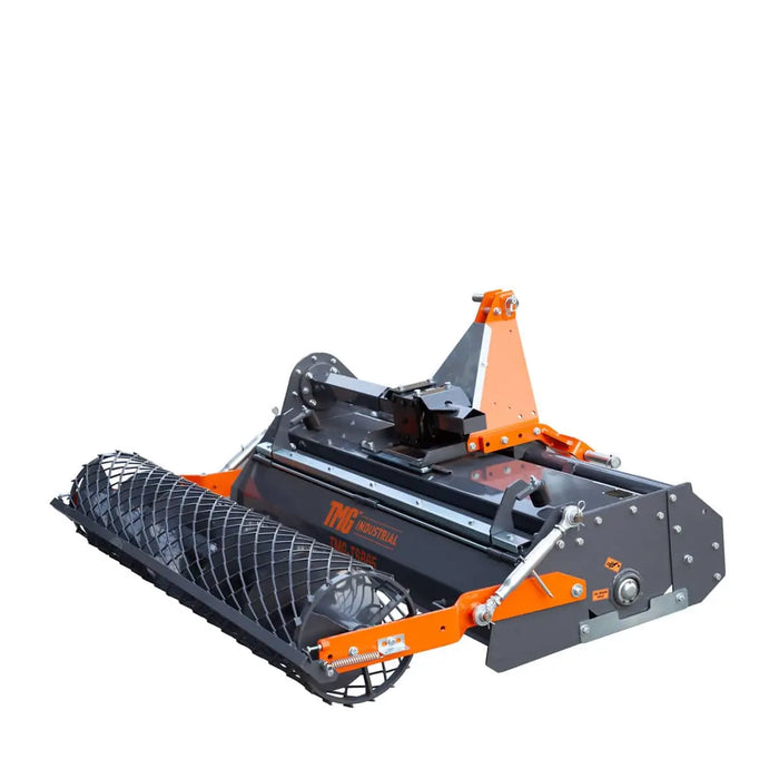 TMG Industrial 65" Stone Burier Rotary Tiller, 3-Point Hitch, Category 1 and 2 Hookup, 35-60 HP Tractors, PTO Shaft Included, 2-1/2" Stone Capacity, TMG-TSB65 (Discontinued)