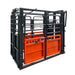 TMG Industrial 7’ Cattle Work Chute, Side Exit w/Release Lever, Upper/Lower Swing Openings, TMG-CSC07