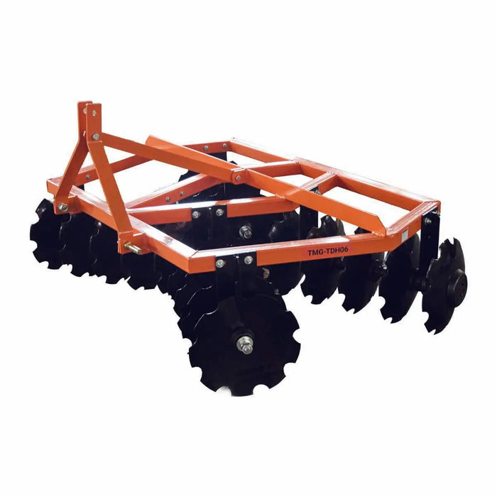 72" getande schijveneg, driepuntsophanging, Cat 1-aansluiting, tractoren van 25-45 pk, TMG-TDH06