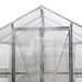 TMG Industrial 8’ x 13’ Greenhouse Grow Tent w/20 Mil Ripstop Leno Mesh PVC Cover, Galvanized Steel Frame, Roll-up Windows, TMG-GH813