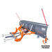TMG Industrial 84” Truck/SUV Front Mount Snow Plow Pusher, Left and Right Angle, 2” Mount Receiver, Wireless Winch Control, TMG-TSP84