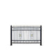 TMG Industrial 88-ft Bi-Parting Ornamental Wrought Iron Gate & Fence Panels Combo Pack, All Steel, Powder Coated, TMG-MG88P