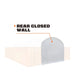 TMG Industrial Back End Wall Kit, Compatible with TMG-DT2041CV container shelters installed with the high cube containers (9’6”), TMG-DT20BW9V