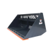 TMG Industrial Heavy-Duty 72” Skid Steer Snow/Mulch Bucket, Bolt-On Cut Edge, 1500-lb Weight Capacity, Universal Quick Mount, TMG-SN72